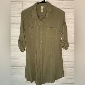 Lara XX olive green tunic style dress very soft material
